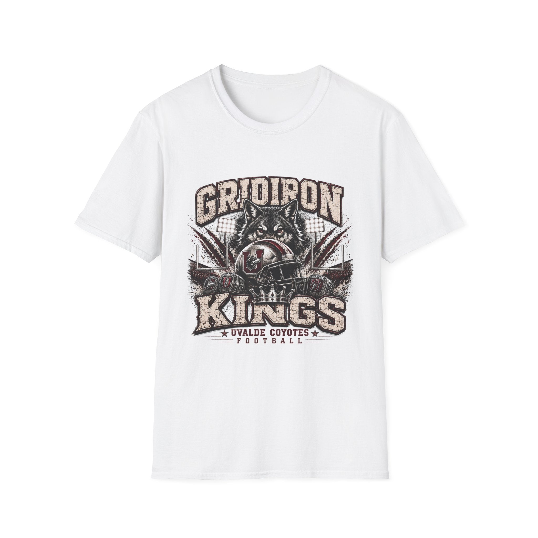 Gridiron Kings T-Shirt — Wild Coyote Football Graphic Tee