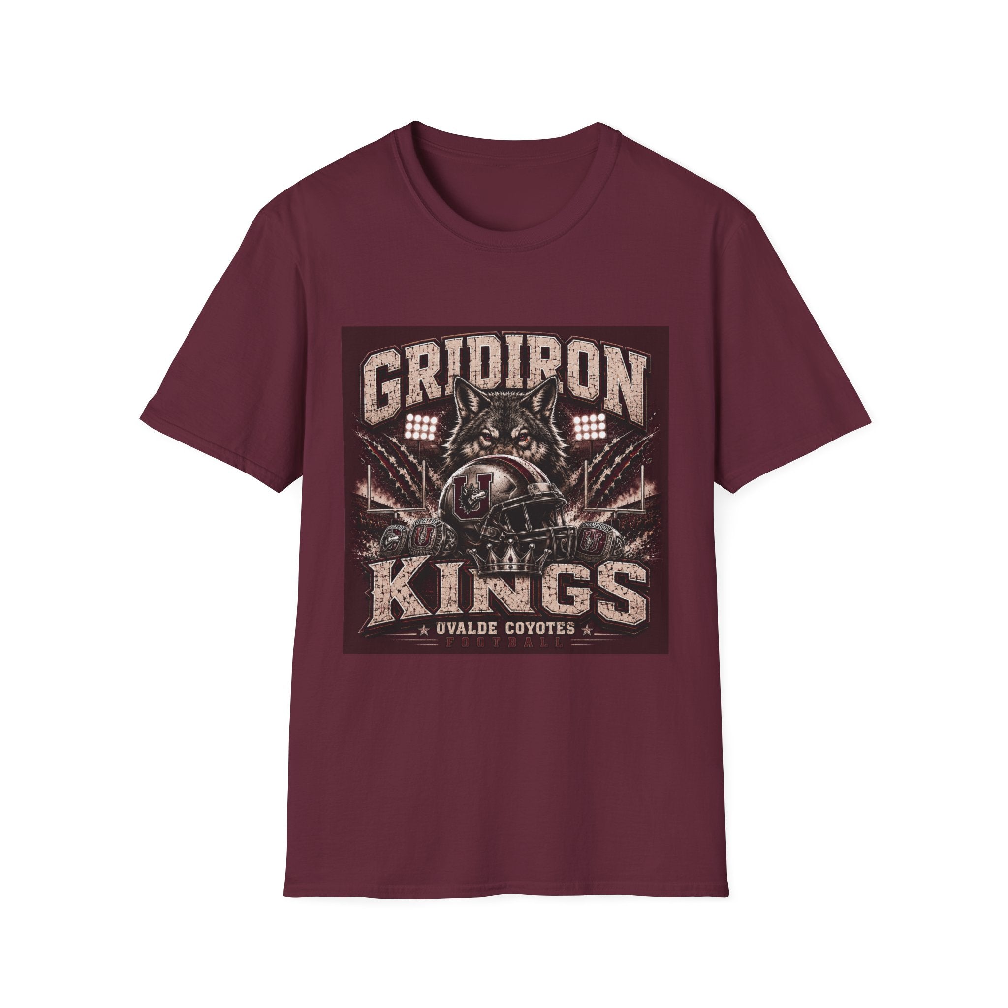 Gridiron Kings T-Shirt — Wild Coyote Football Graphic Tee