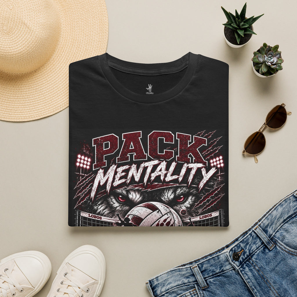 Lobos Pack Mentality T-Shirt – Lobos Wolves Team Spirit Graphic Tee
