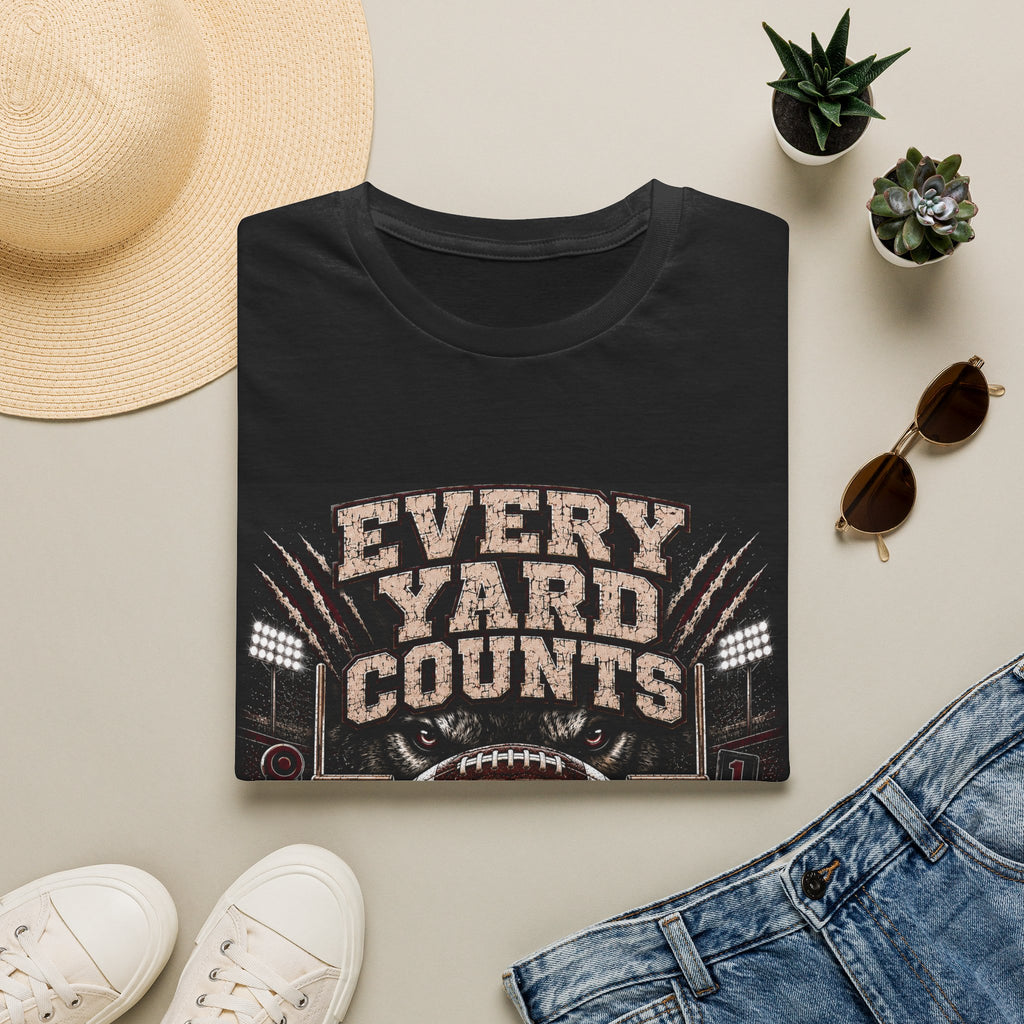 Every Yard Counts Football T-Shirt — Coyotes Team Spirit