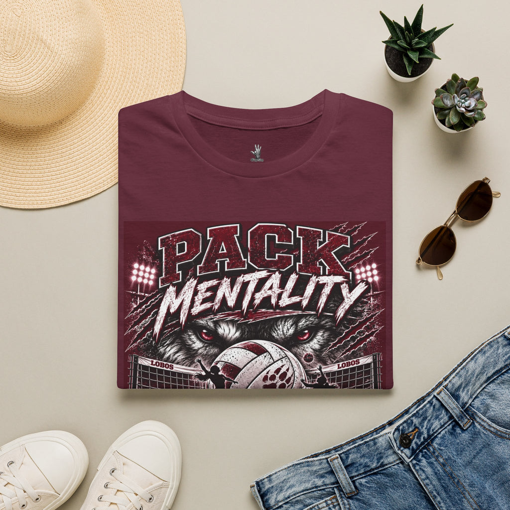 Lobos Pack Mentality T-Shirt – Lobos Wolves Team Spirit Graphic Tee