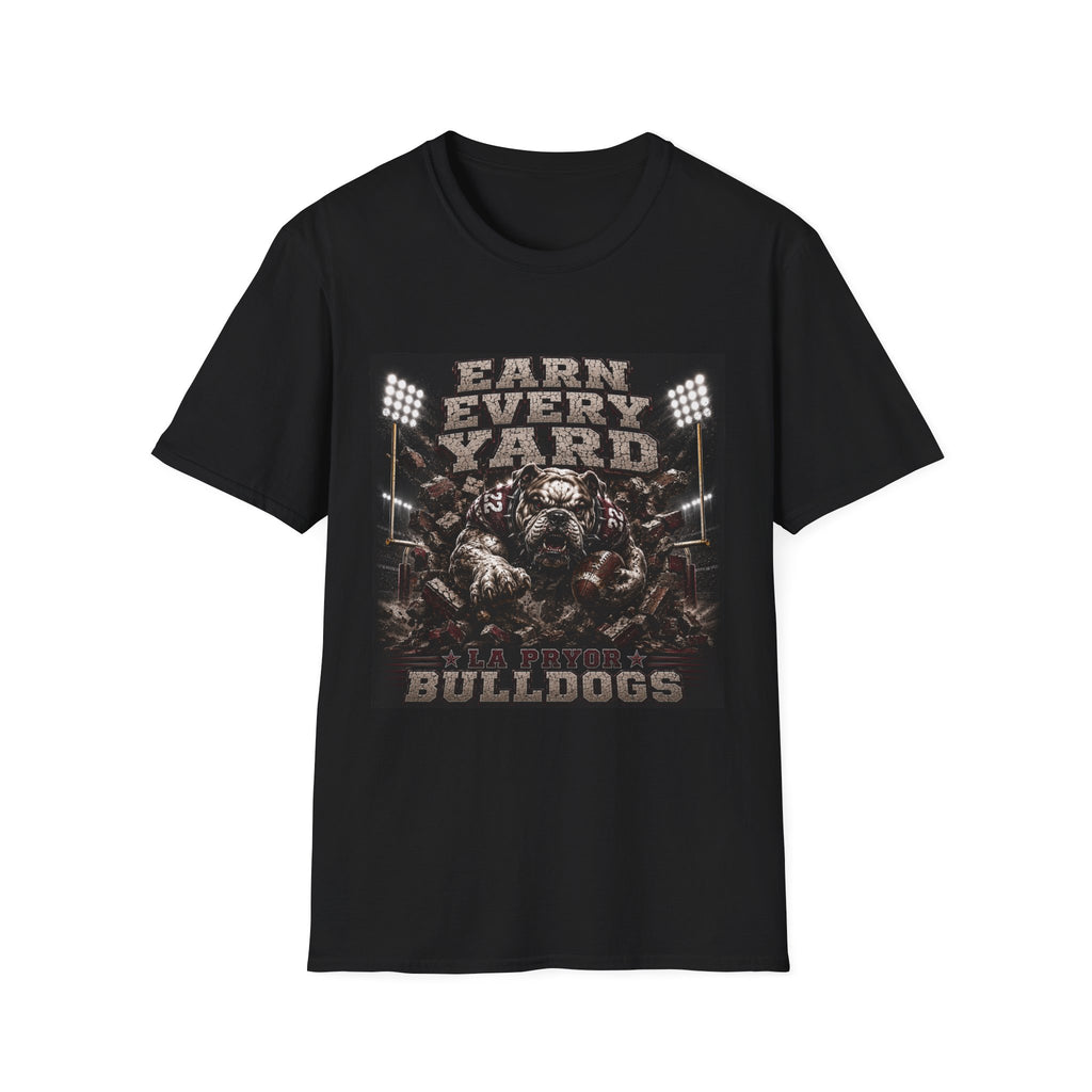 Earn Every Yard Bulldogs T‑Shirt — Vintage Football Team Tee
