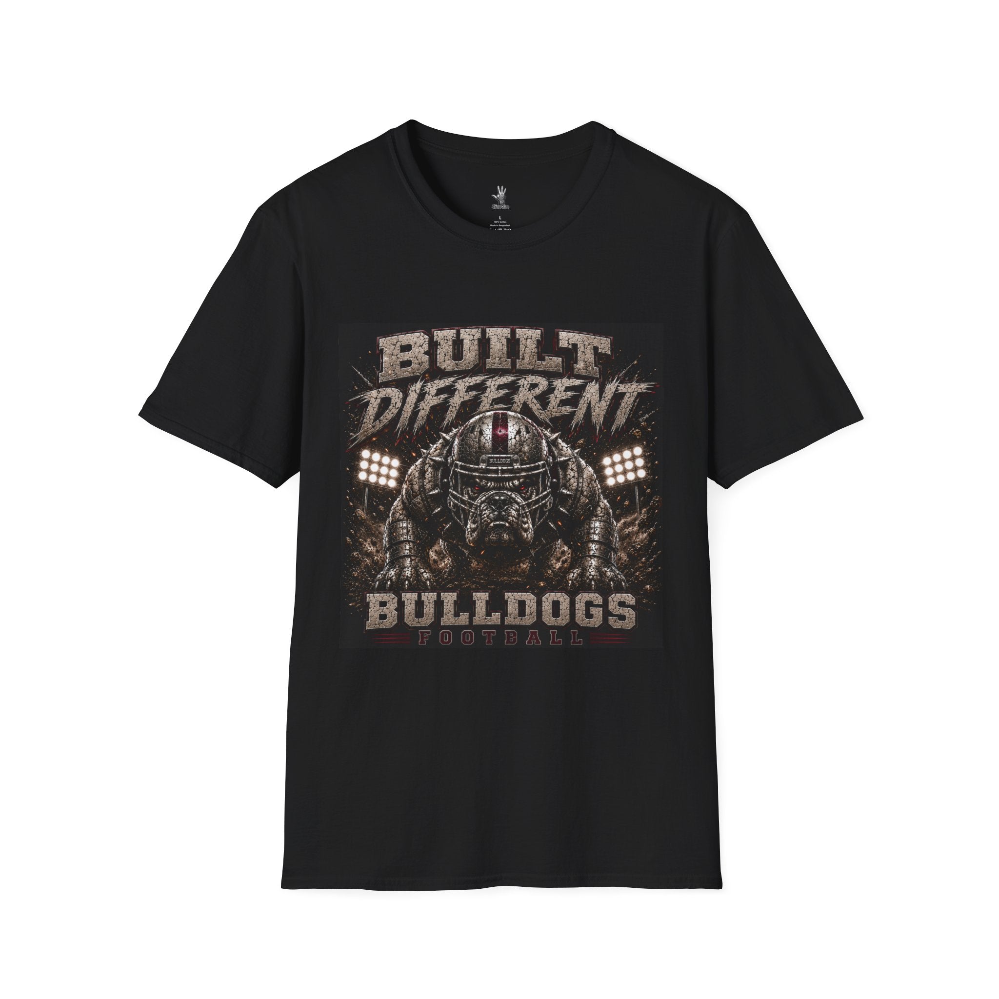 Built Different Bulldogs Football T-Shirt