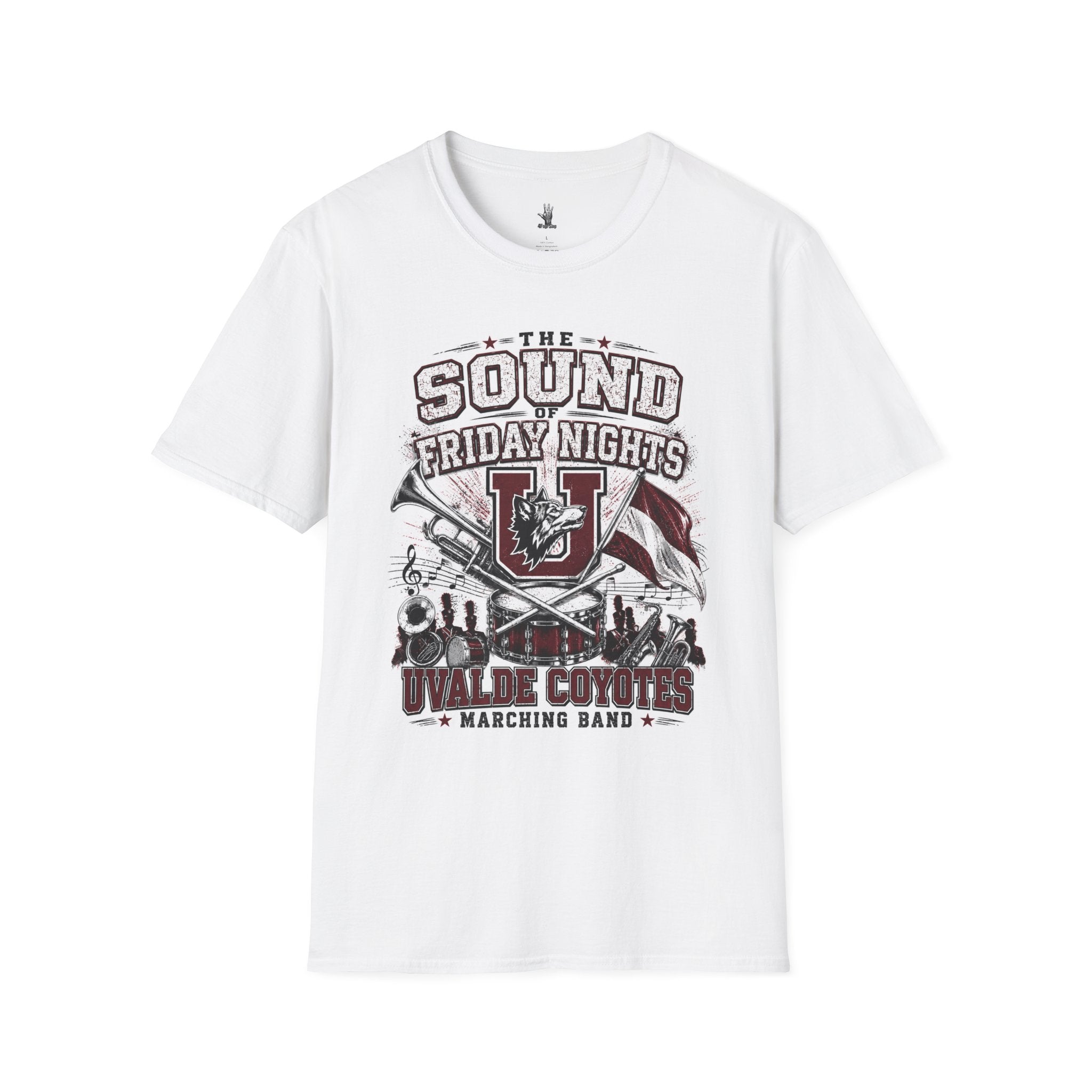 Friday Nights Marching Band T-Shirt — “The Sound of Friday Nights” Vintage Brass Design