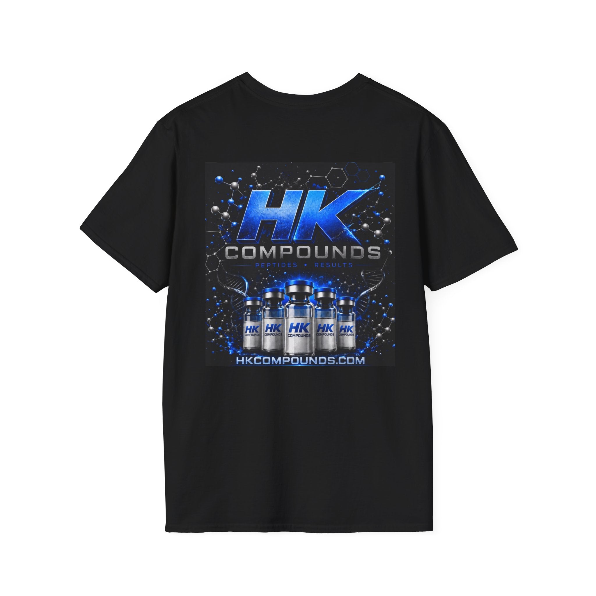 HK Compounds Black / Blue T-Shirt — Racing Performance Brand Tee