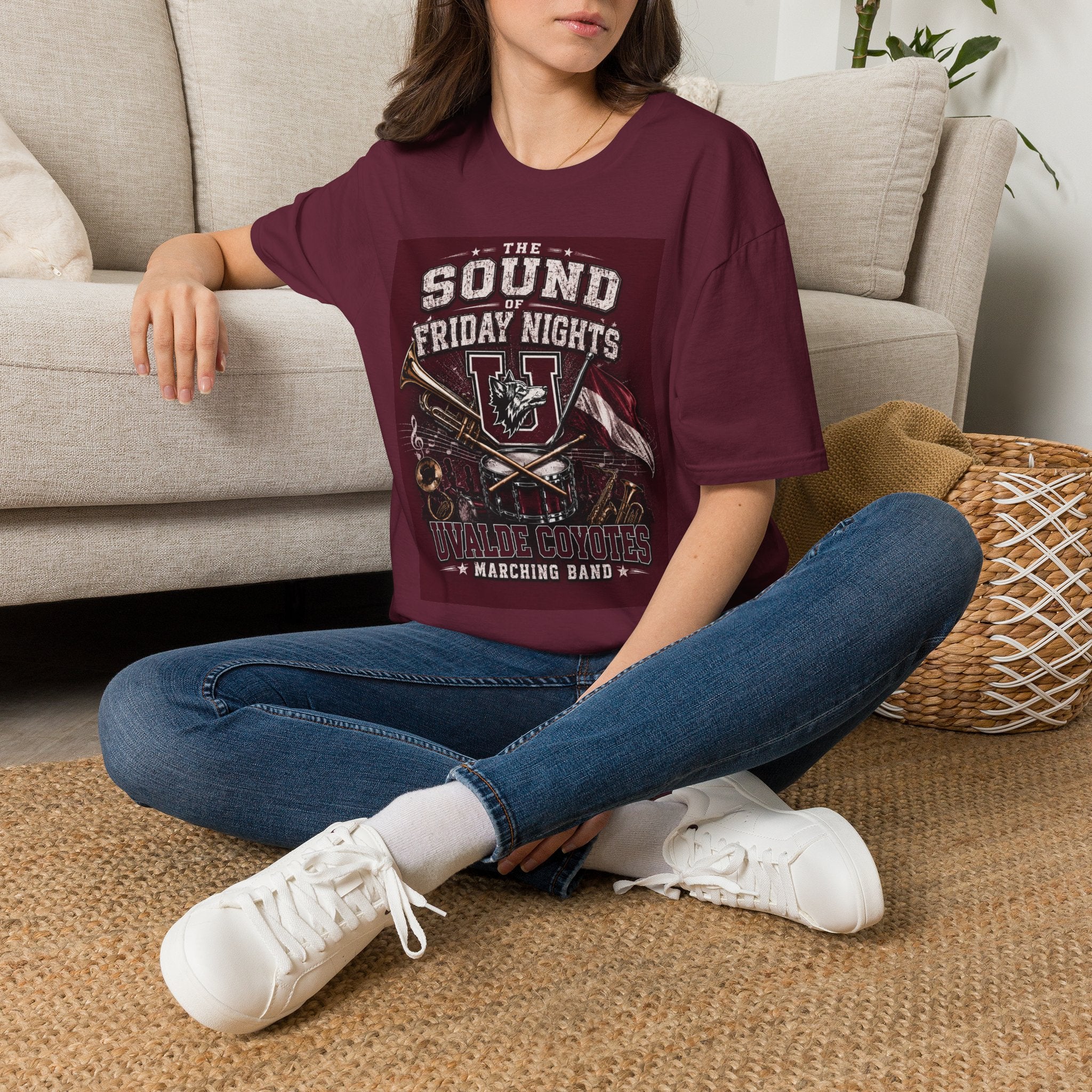 Friday Nights Marching Band T-Shirt — “The Sound of Friday Nights” Vintage Brass Design
