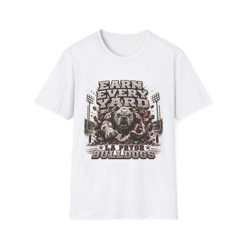 Earn Every Yard Bulldogs T‑Shirt — Vintage Football Team Tee