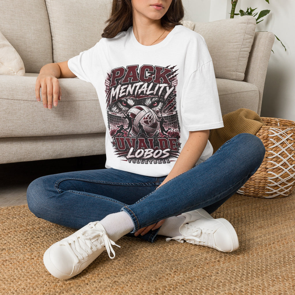 Lobos Pack Mentality T-Shirt – Lobos Wolves Team Spirit Graphic Tee