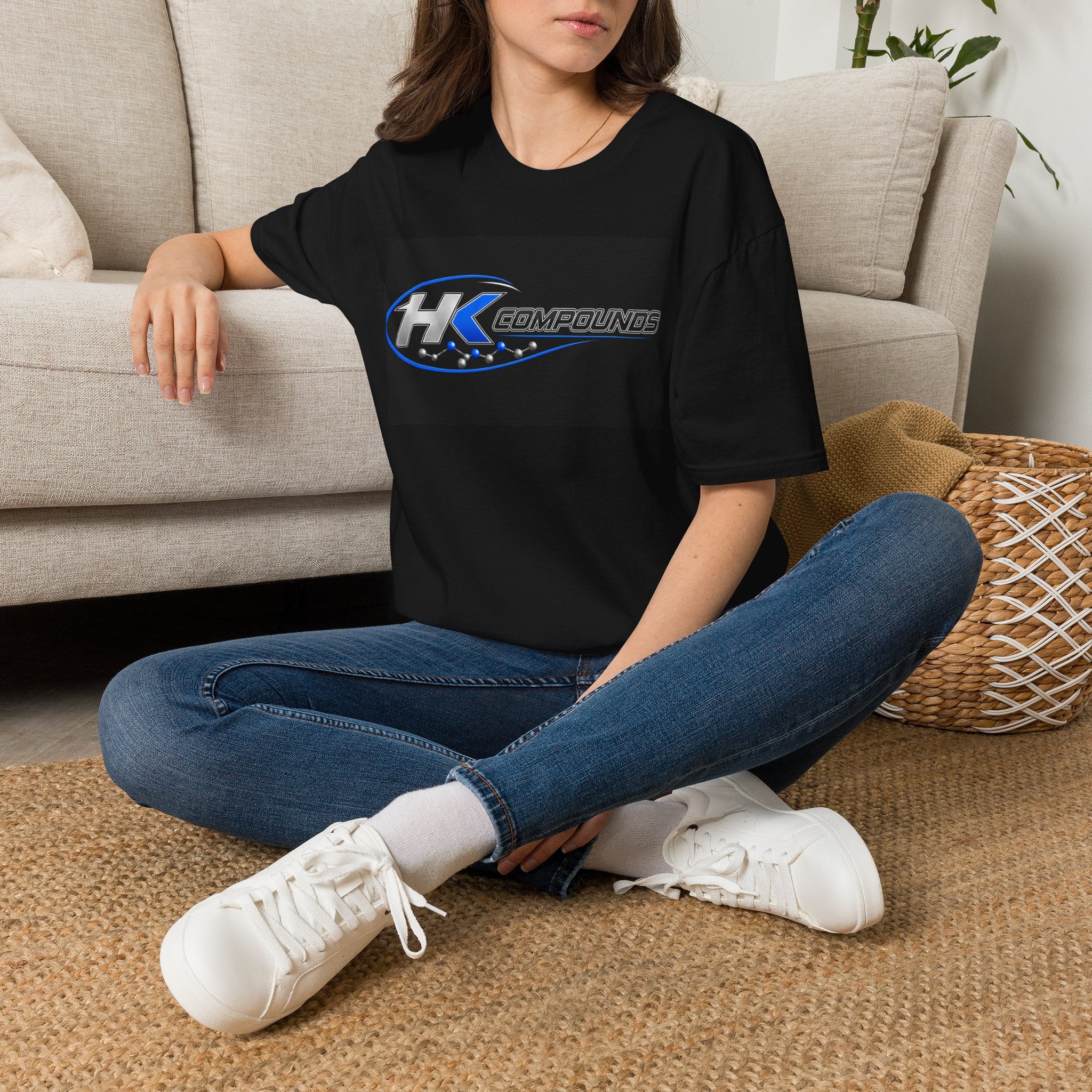 HK Compounds Black / Blue T-Shirt — Racing Performance Brand Tee