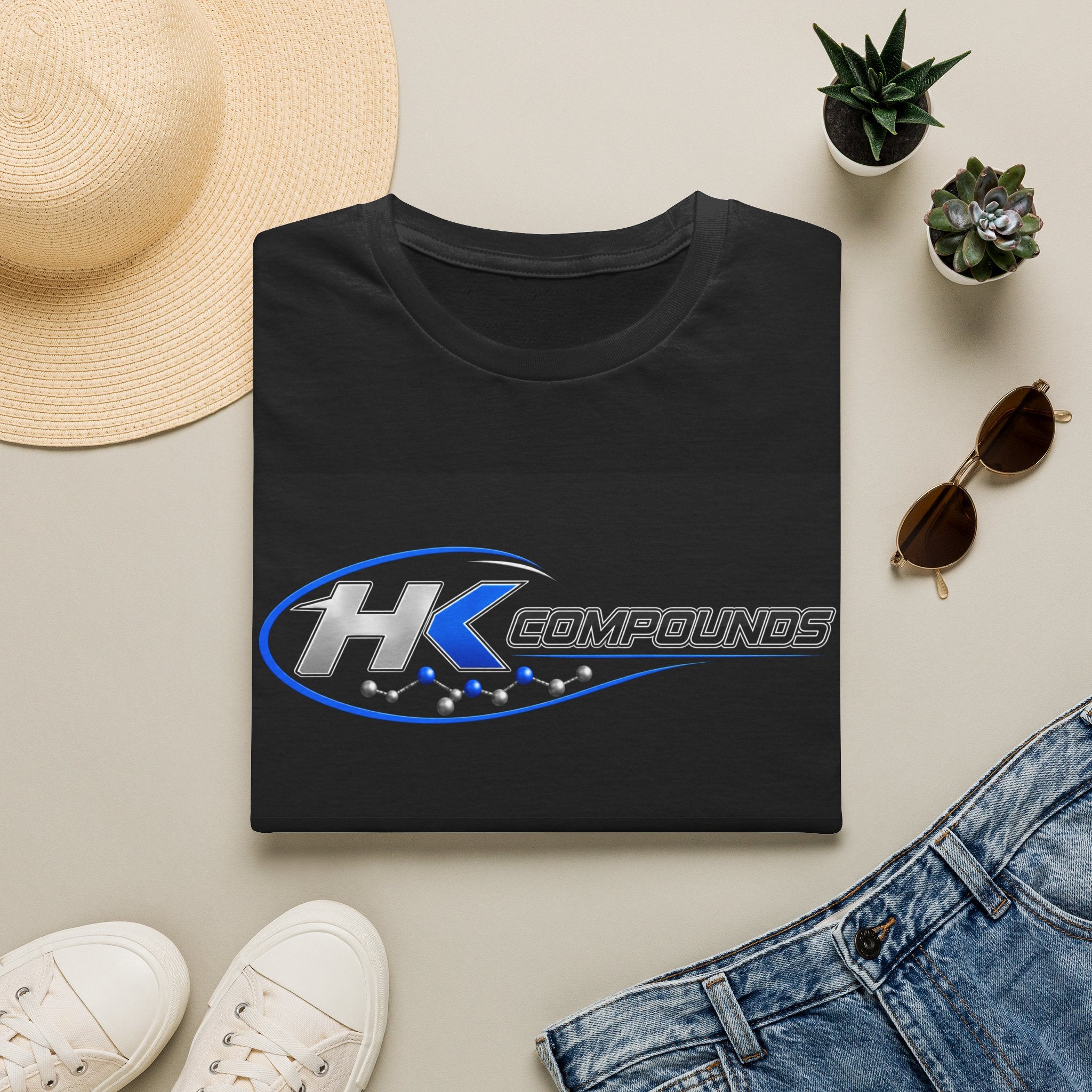 HK Compounds Black / Blue T-Shirt — Racing Performance Brand Tee