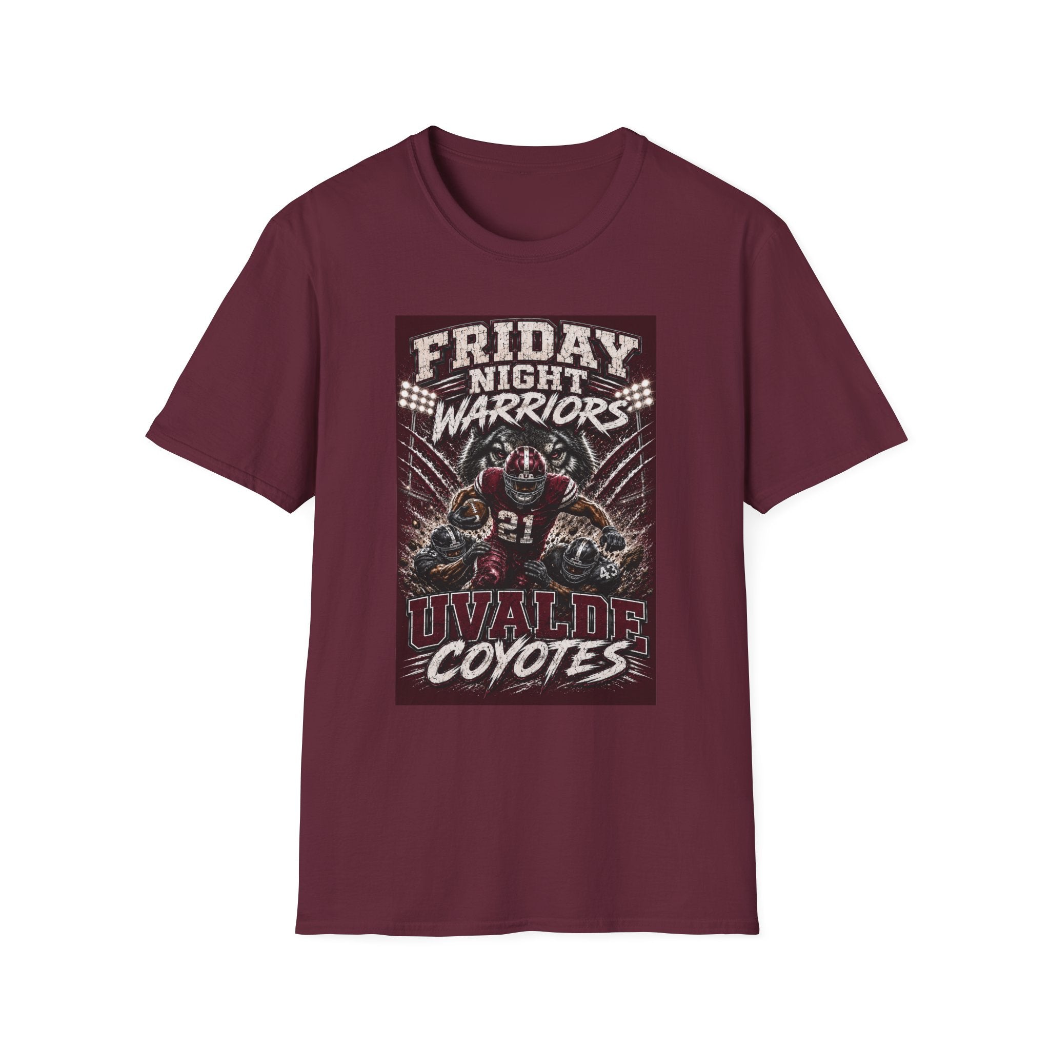 Friday Night Warriors Football T-Shirt — 'Coyotes' Team Spirit Tee