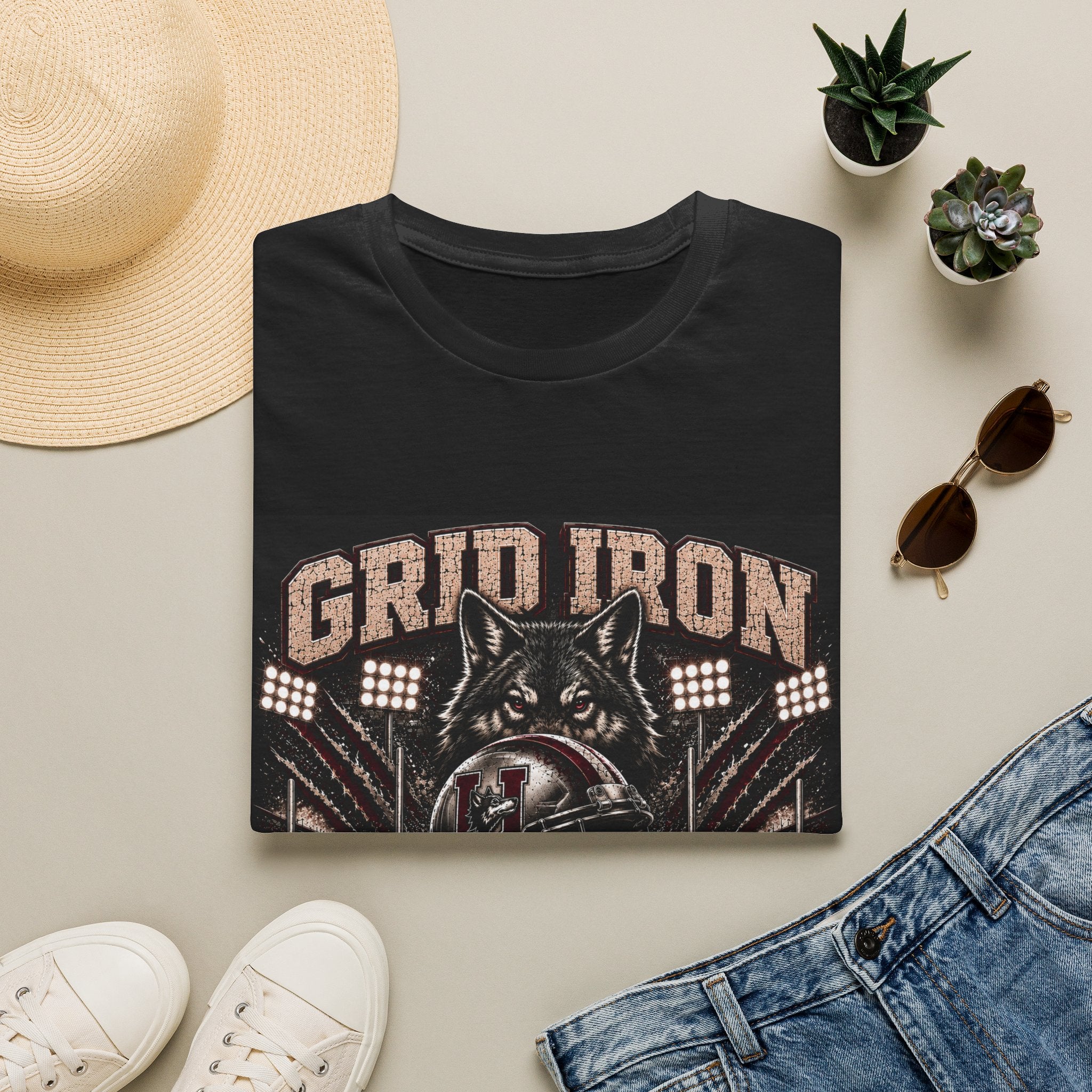 Gridiron Kings T-Shirt — Wild Coyote Football Graphic Tee