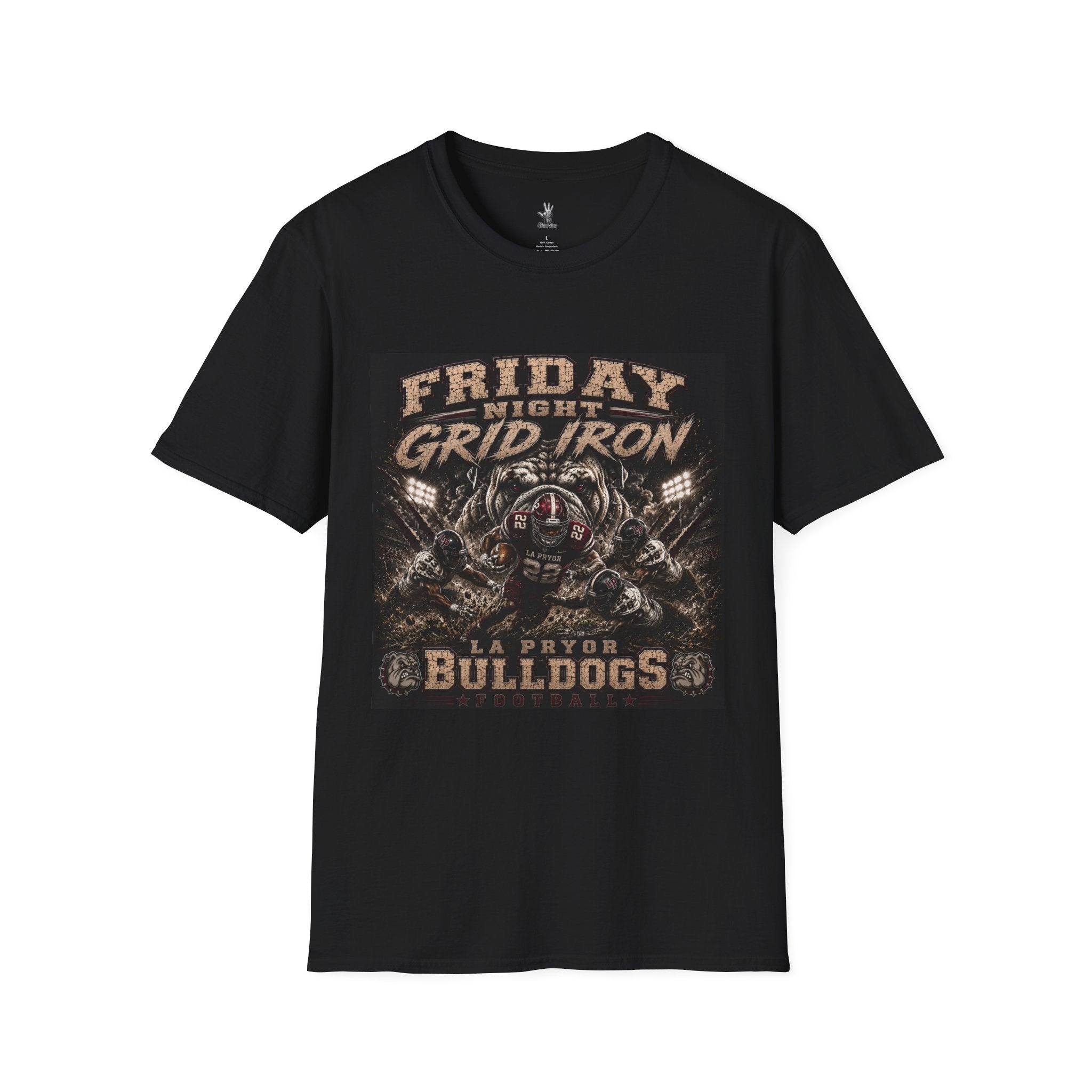 Friday Night Grid Iron - La Pryor Bulldogs Graphic Tee