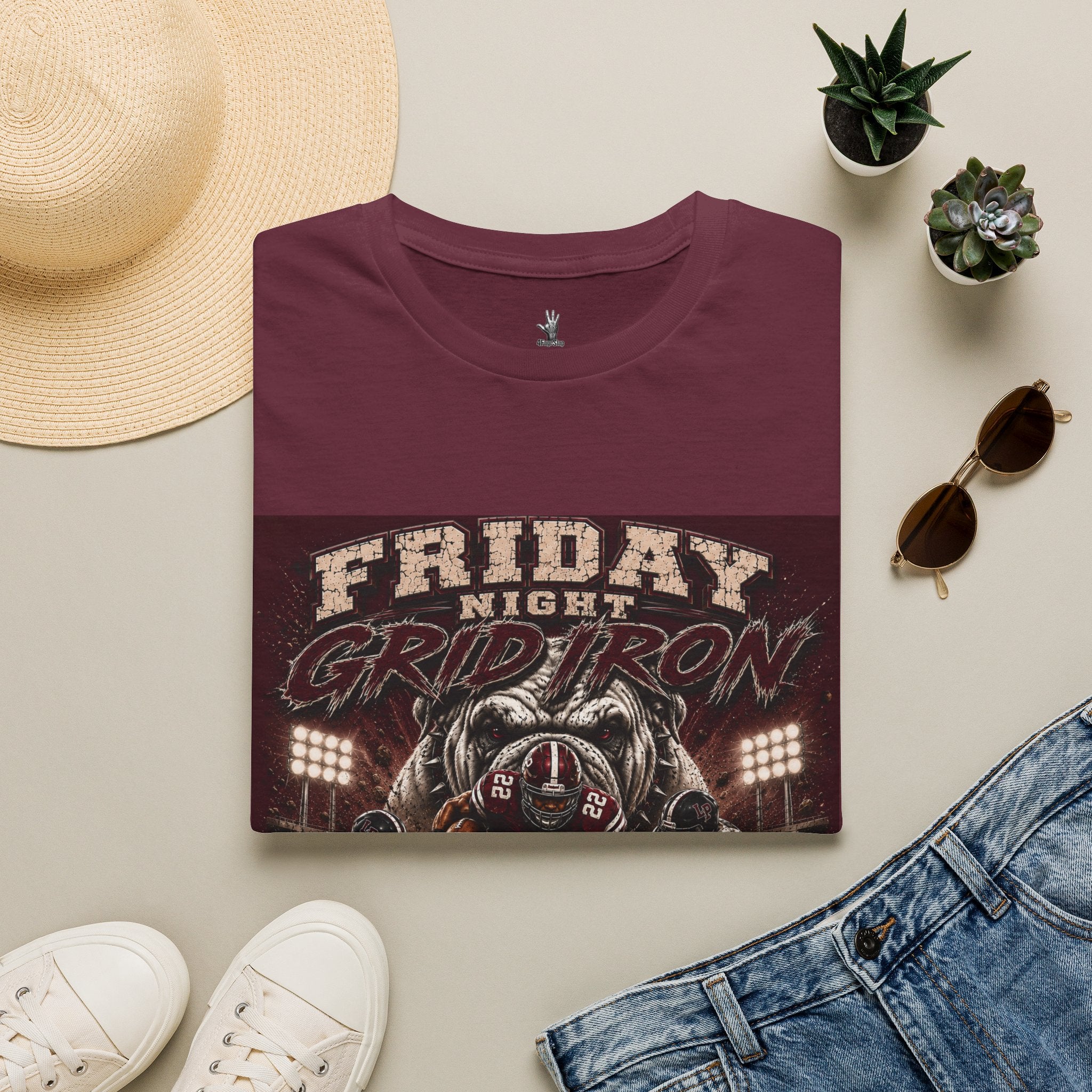 Friday Night Grid Iron - La Pryor Bulldogs Graphic Tee