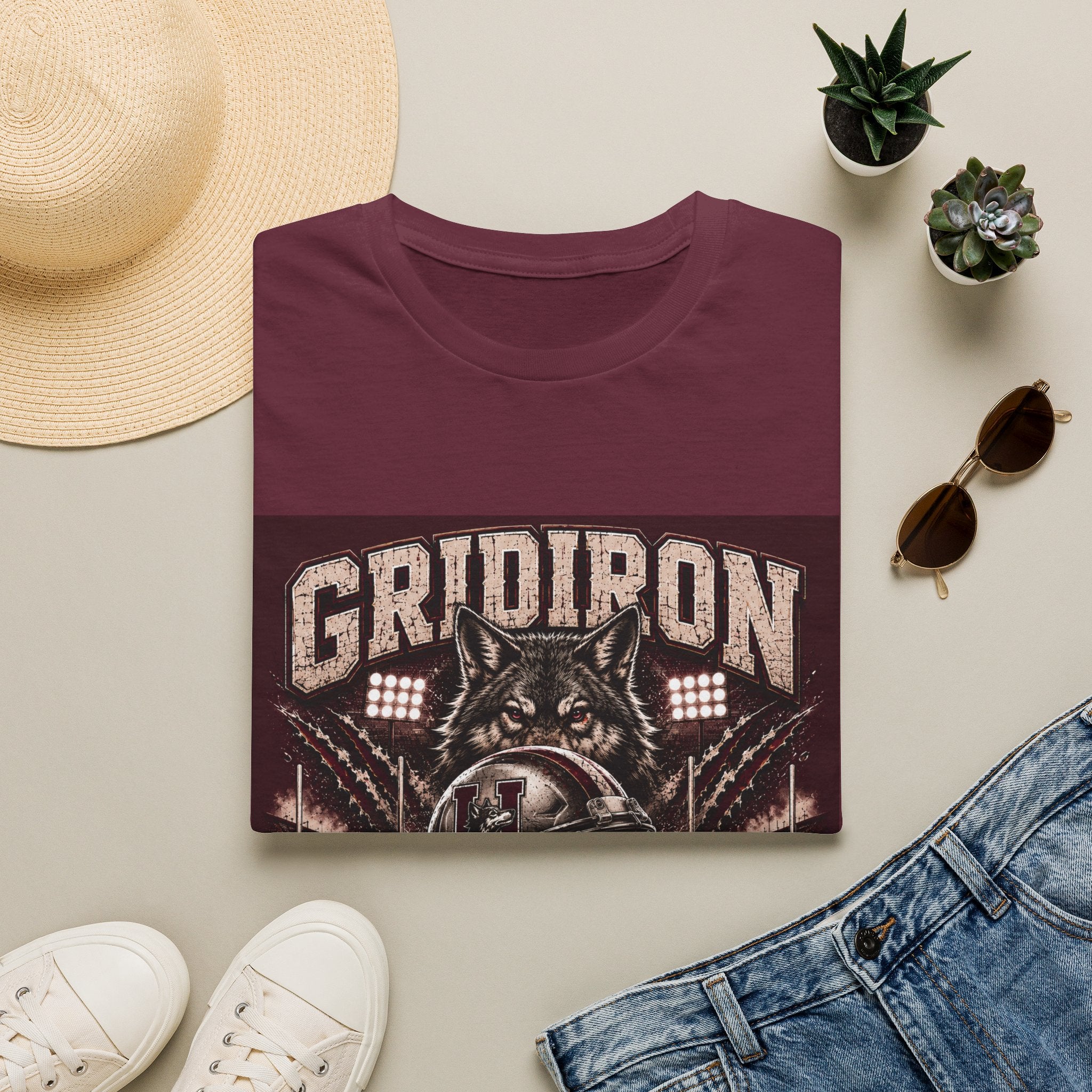 Gridiron Kings T-Shirt — Wild Coyote Football Graphic Tee
