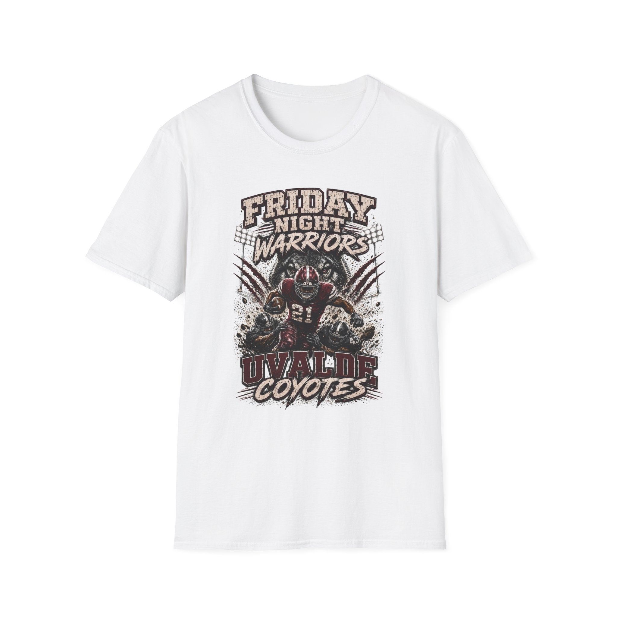 Friday Night Warriors Football T-Shirt — 'Coyotes' Team Spirit Tee