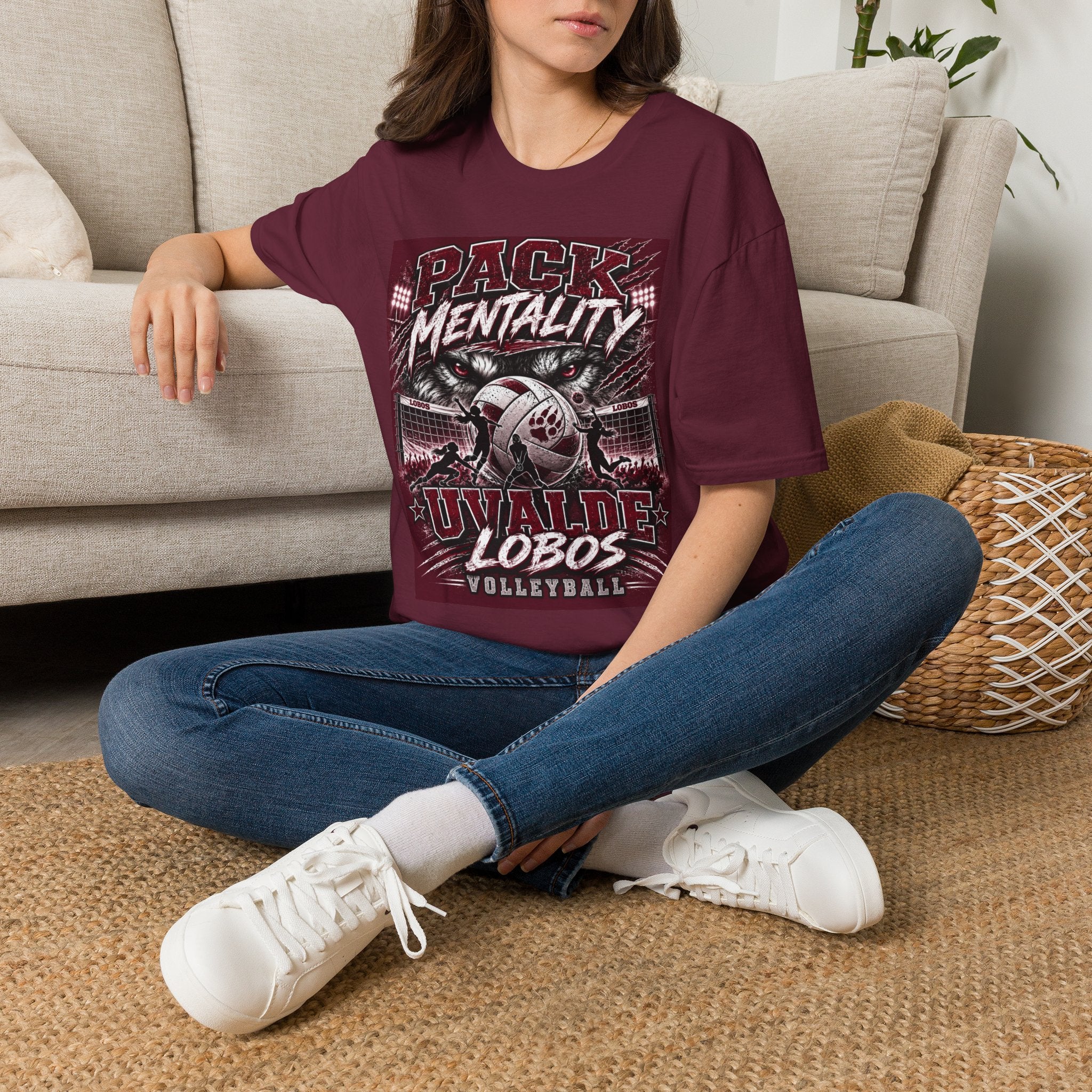 Lobos Pack Mentality T-Shirt – Lobos Wolves Team Spirit Graphic Tee