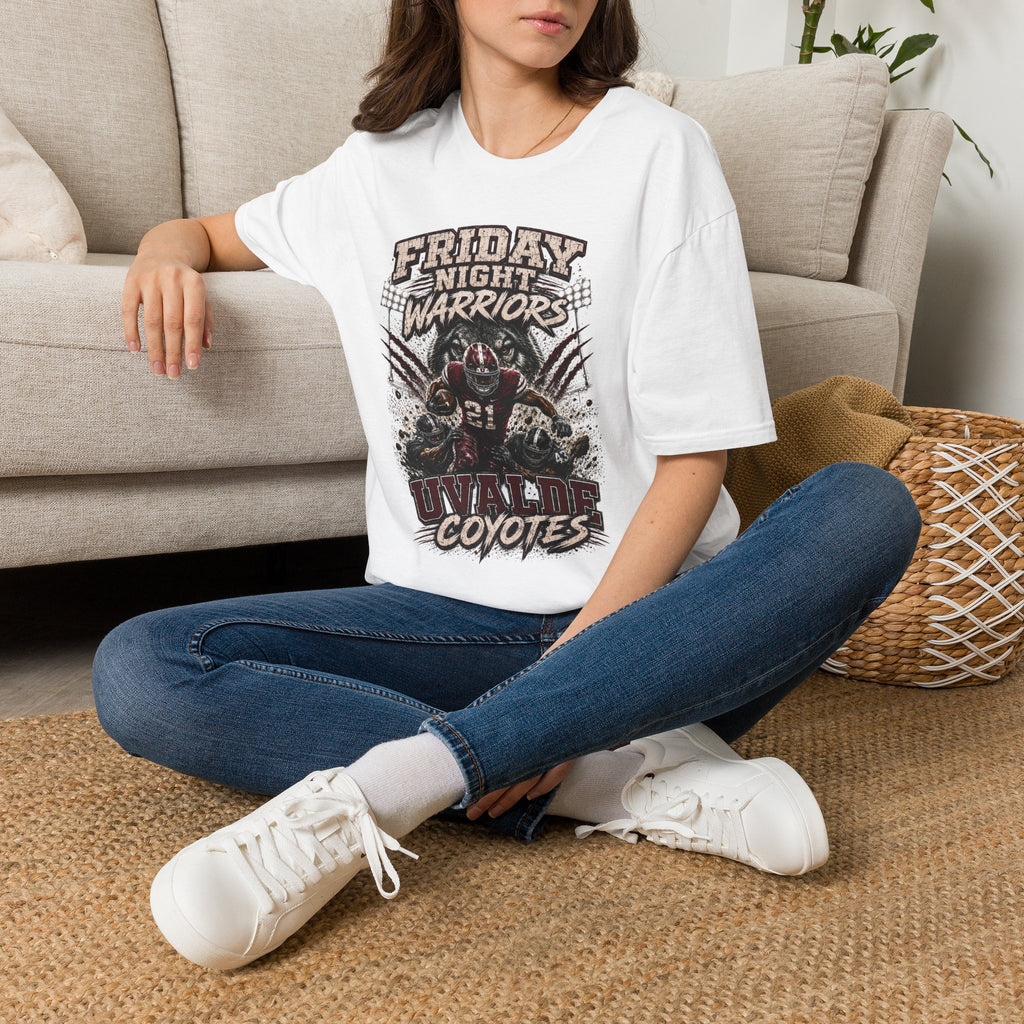 Friday Night Warriors Football T-Shirt — 'Coyotes' Team Spirit Tee