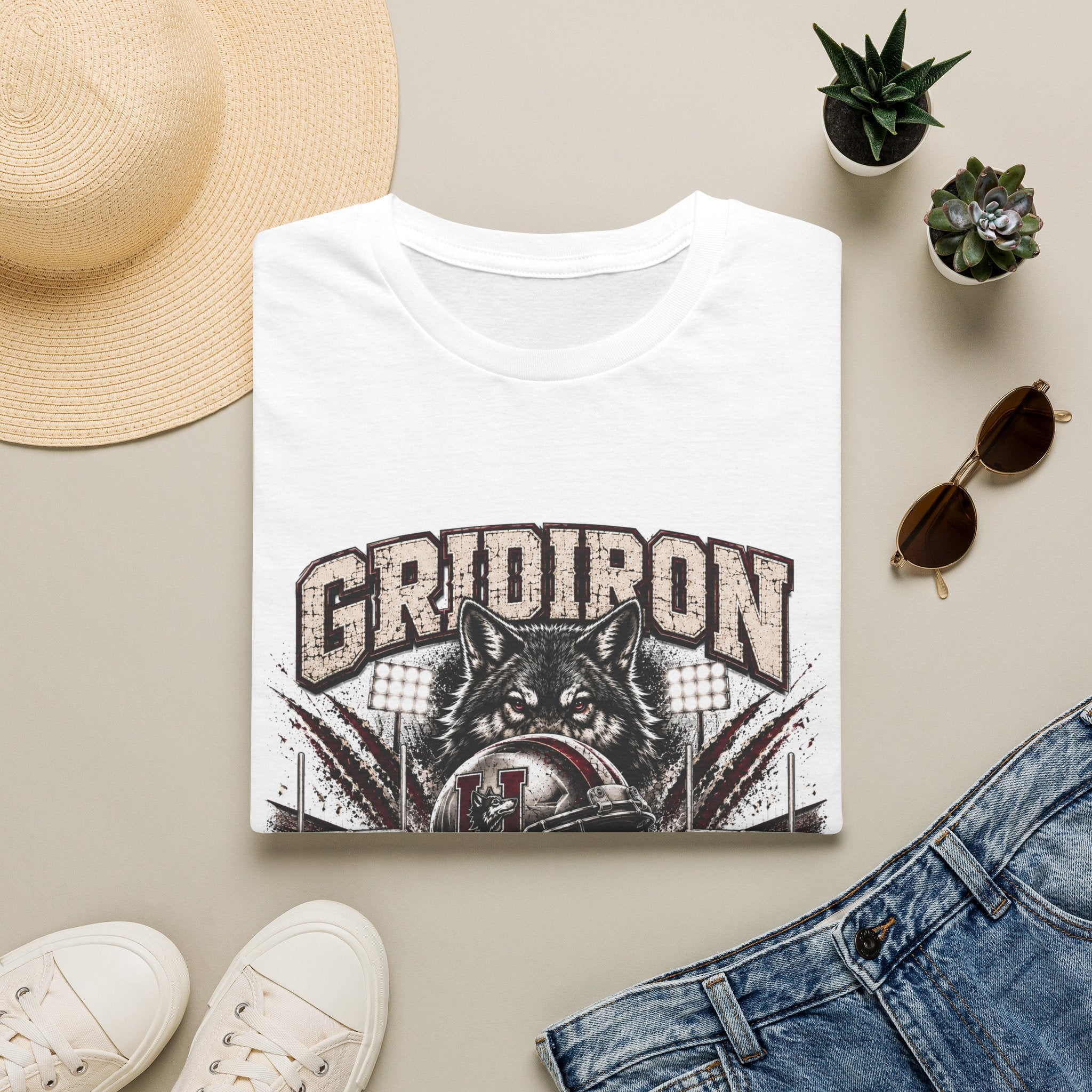 Gridiron Kings T-Shirt — Wild Coyote Football Graphic Tee