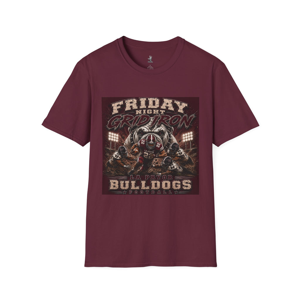 Friday Night Grid Iron - La Pryor Bulldogs Graphic Tee
