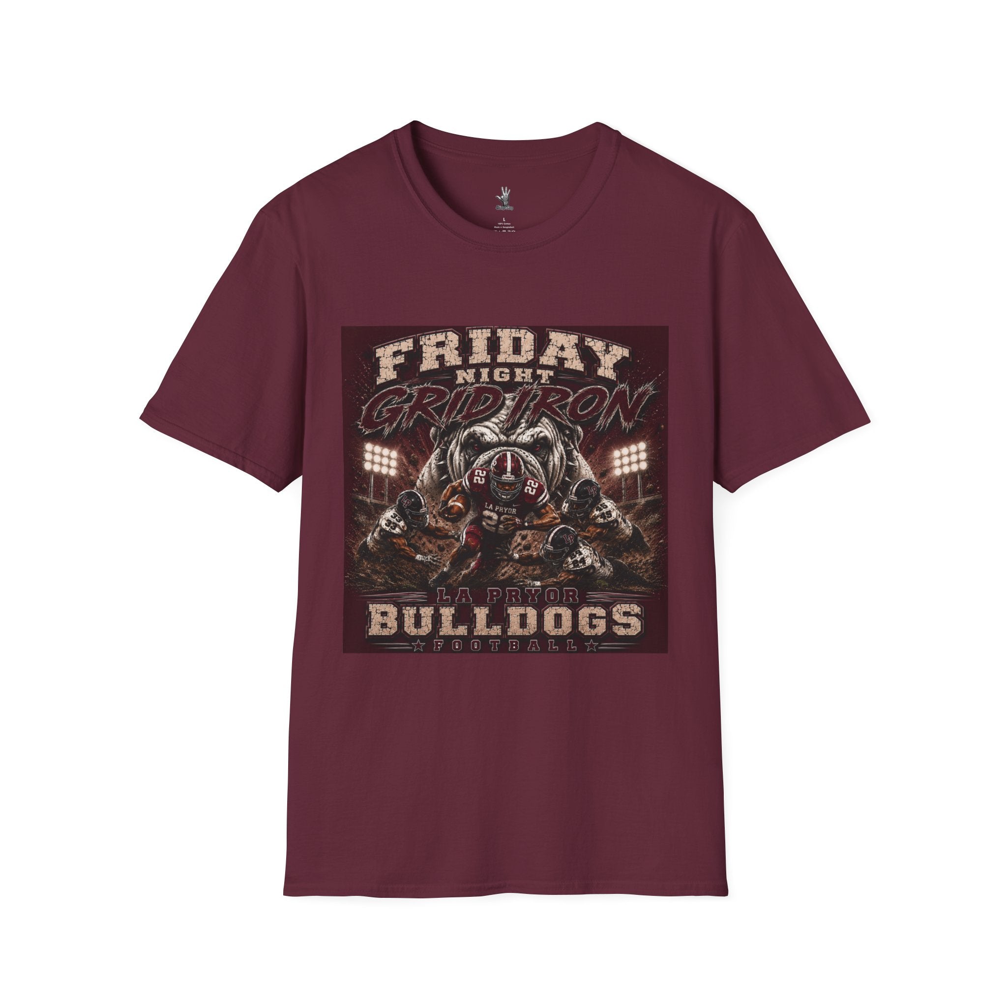 Friday Night Grid Iron - La Pryor Bulldogs Graphic Tee